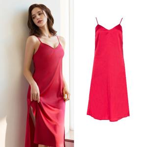 [섹시쿠키]실키 롱 슬립 SCWFX001