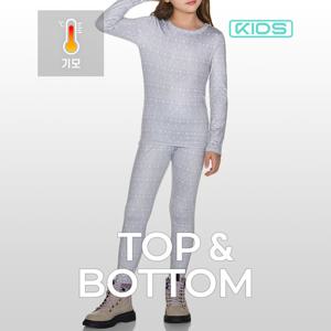 테슬라 기모 내의 내복 언더레이어 주니어 상하세트 TM-GHS405