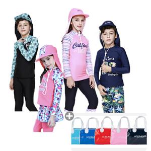 [아이스샌드(아동)]아이스샌드 아동/주니어 래쉬가드세트20종택일