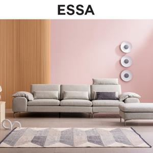 [에싸] 델피노 4인 르브와 패브릭 소파+스툴