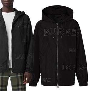 21FW 버버리 로고 후드 바람막이 점퍼 블랙 8036855 A1189