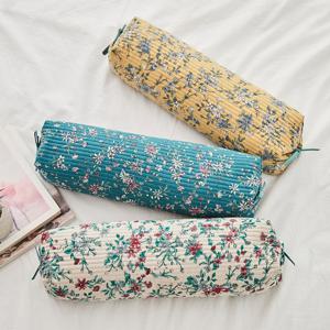 [르헤브] 바람꽃 8mm누빔커버 원통형 메밀베개/편백베개(속포함)