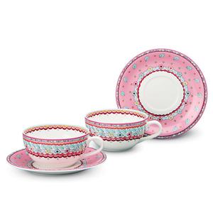 [한국도자기]빈티지 라떼 커피잔세트 4p