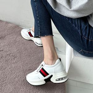 할리샵 (112L7)[소가죽]키높이 천재스니커즈8cm