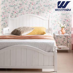 웨스트프롬 마시멜로 원목침대 SS+바다 매트 SS