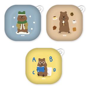 9C9C 행복한 쿼카 갤럭시 버즈2/프로/라이브 하드케이스