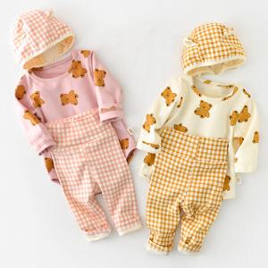 [조이멀티]쿠키곰돌이 아동 바디슈트바지보넷세트 204587