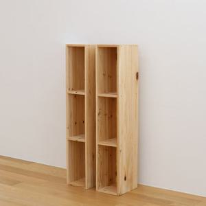 DIY 삼나무 3단 슬림 책장 틈새 수납장 1P