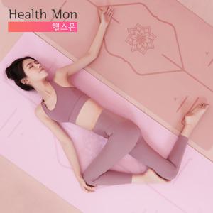 헬스몬 TPE 요가매트 6mm 가이드라인 필라테스 운동 스트레칭