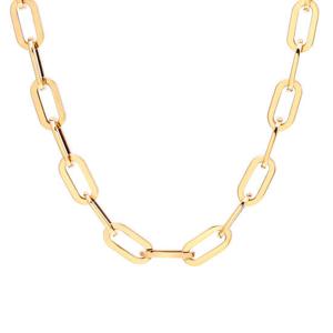 [비앤비골드] 14K 심플 볼드 유광 클립체인 목걸이 JNN29523