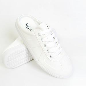 [신난다슈]뮬 스니커즈 독일군 스니커즈 남여공용 블로퍼 YM20C018 화이트