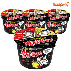 삼양 불닭 볶음면 큰사발 105g X 4개