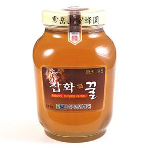 [설악산허니팜] 야생화꿀(잡화꿀) 2.4kg  꽃꿀100%
