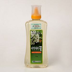 [설악산허니팜] 튜브 아카시아꿀 1.0kg  꽃꿀100%