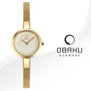 OBAKU 오바쿠 V129LGGMG 여성시계 메쉬밴드 손목시계