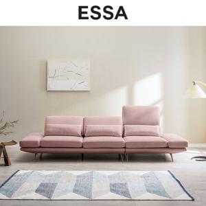 [GS단독][쿠션&상품권증정]에싸 엠마 4인 리프트기능 리브 패브릭 소파 / 상품권 증정