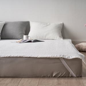 바숨 순면누빔 고정밴드 피그먼트 침대패드 킹(K) 160X210