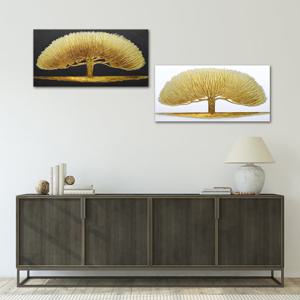 골드디자인 금박 금나무 유화 인테리어 그림액자 중(80X40)