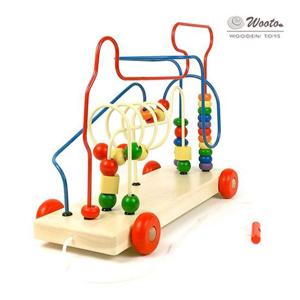 [우토 토이즈]우토 원목 교구 유아 장난감 콜롬버스 롤러코스터