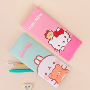 심플 플랫 파우치/필통/초등학생/입학선물/마블/몰랑/키티