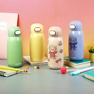 우주인 원터치 보온보냉병 +스티커 +스트랩 텀블러 물병