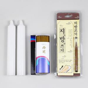 [박씨상방] 제사용품 양초+지방쓰기+단화향(단) 3종세트