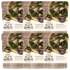 아워홈 담백한 소고기 미역국 300g 6개