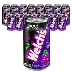 웰치 소다 제로 포도 355ml x 24개입