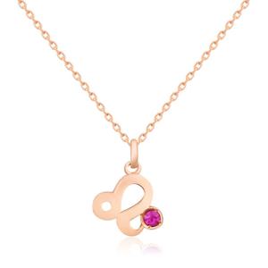 [비앤비골드] 14K 벌스데이 스타 루비 사자자리 목걸이 NPN29513