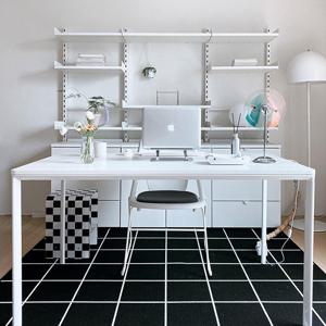 [무료시공] 포더홈 워크온 와이드 철제 책상 1600x800