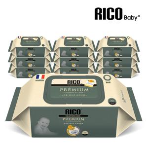 리꼬 75gsm 프리미엄 아기물티슈 캡형 70매 x 10팩