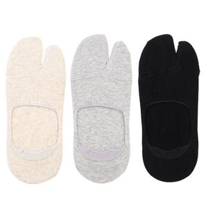 [보슈아]K 여성 조리덧신3족 타비덧신양말 뒤꿈치실리콘