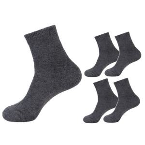 [보슈아]Sw 남성 추운날 탁텔 무지수면양말5족 보온양말