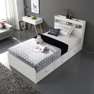 [케이컴퍼니] 이음수납헤드 슈퍼싱글 서랍침대세트2(독립포켓매