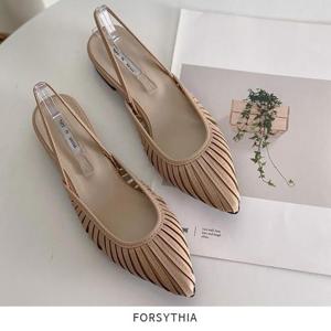 [포지시아] 여자 구두 슬링백 플랫슈즈 여자 봄 구두 RA46