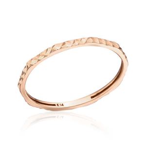 [비앤비골드] 14K 슬림 컷팅 1.2mm 각면 올밴드 실반지 NPR29766