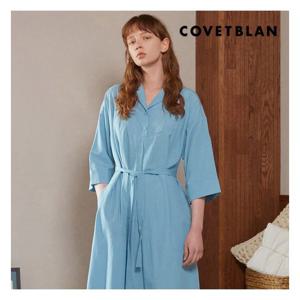[코벳블랑][COVETBLAN] 여성 오픈카라 롱원피스(V192MOP107W)