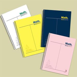 [핑크풋] 맥스 2칸 수학 연습장 무선 스프링 신학기 노트