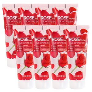 (8개)푸드어홀릭 로즈 워터 수딩젤 100ml /튜브 휴대용 순한 수분충전 수딩겔