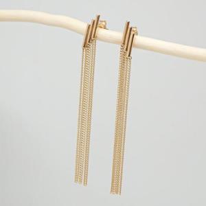 14k 테슬 드롭 귀걸이 OPDLE3030