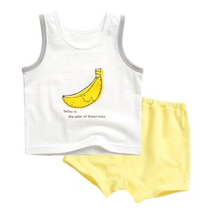 그린베베 국내생산 영유아용 여름 과일나라 편면내의(나시)