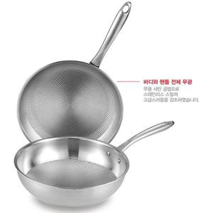 [풍년]프로라인 스텐 프라이팬,웍세트(28F+28W)JU