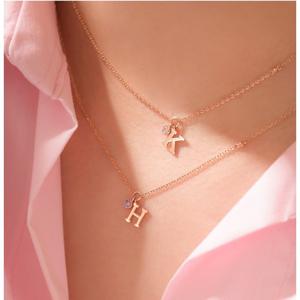 미니골드 14K 마이 퍼스트 이니셜 탄생석 목걸이 NJUM4034-A-Z