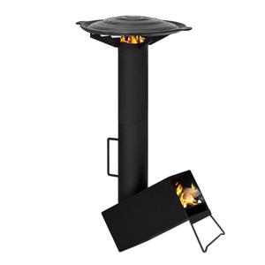 BUCK703 로켓 캠핑화로대+무쇠솥뚜껑 불판