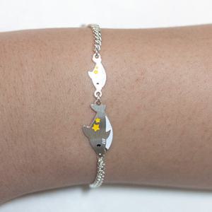 르클레보 아기상어 미아방지 실버팔찌 SB9367