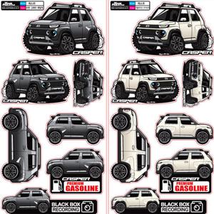 캐스퍼 캐릭터세트 스티커 /캐스퍼 차량용스티커