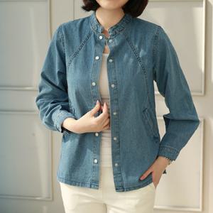 [웬디즈갤러리][한정]차이나넥 데님 자켓 EJK105