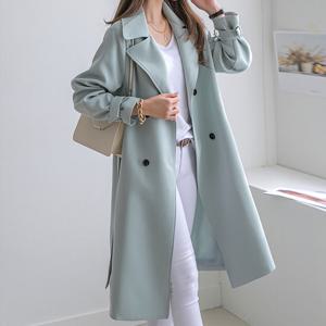 [나크21] (55~77) 더블버튼 트렌치코트 DM21-J-13 /빅사이즈