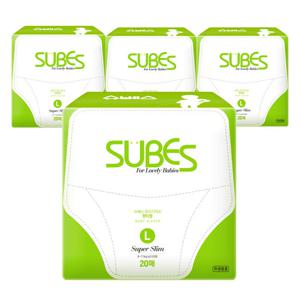 슈베스 슈퍼슬림 팬티형 기저귀 4팩 사이즈 선택