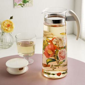 시멕스 오토 저그 내열유리 냉장고 테이블 물병 1.4L 동백